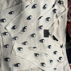 Skull Cashmere White Skull Sweater